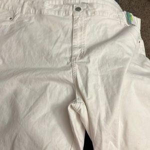3x white jean shorts